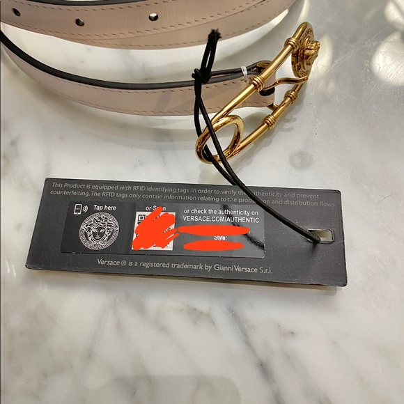 Versace Accessories Classyauthentic Versace Safety Pin Buckle Belt